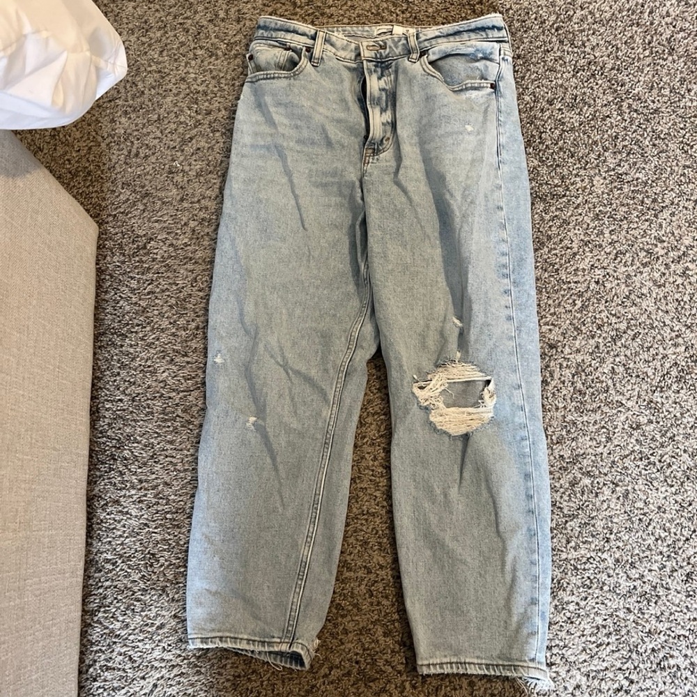 Abercrombie curve love the mom high rise jeans short